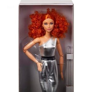 Barbie Looks #11 Original Red Signature Silver Jumpsuit Articulated Sold Out
